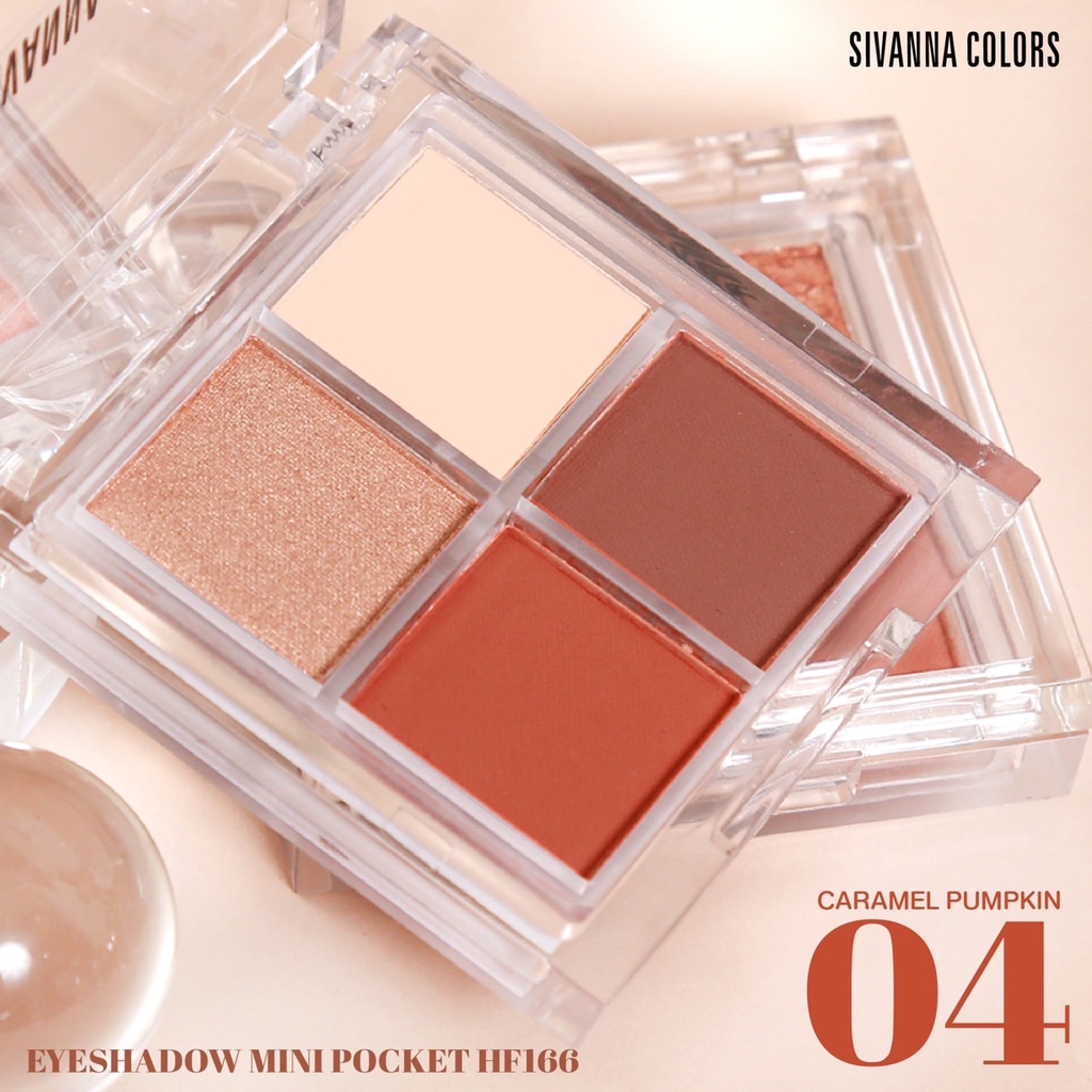 Sivanna Eyeshadow Mini Pocket HF166 มินิ อายแชโดว์ 5.6กรัม ซีวันนา