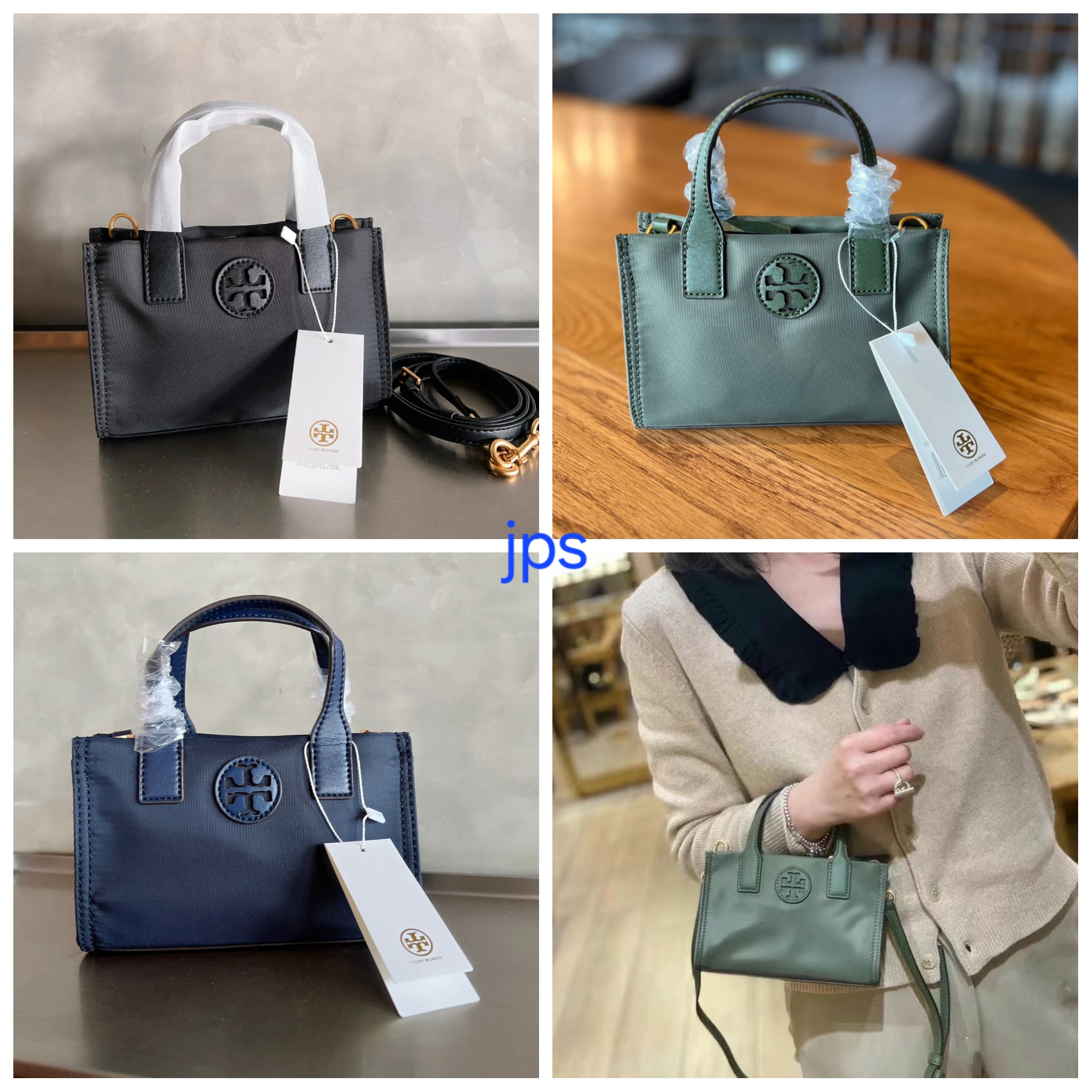กระเป๋าสะพายไฮโซมินิน่ารักแบรนด์เนมทอรี่เบอร์ชขนาด 7 นิ้วทรงโท้ท TORY BURCH ELLA NYLON MINI TOTE BAG