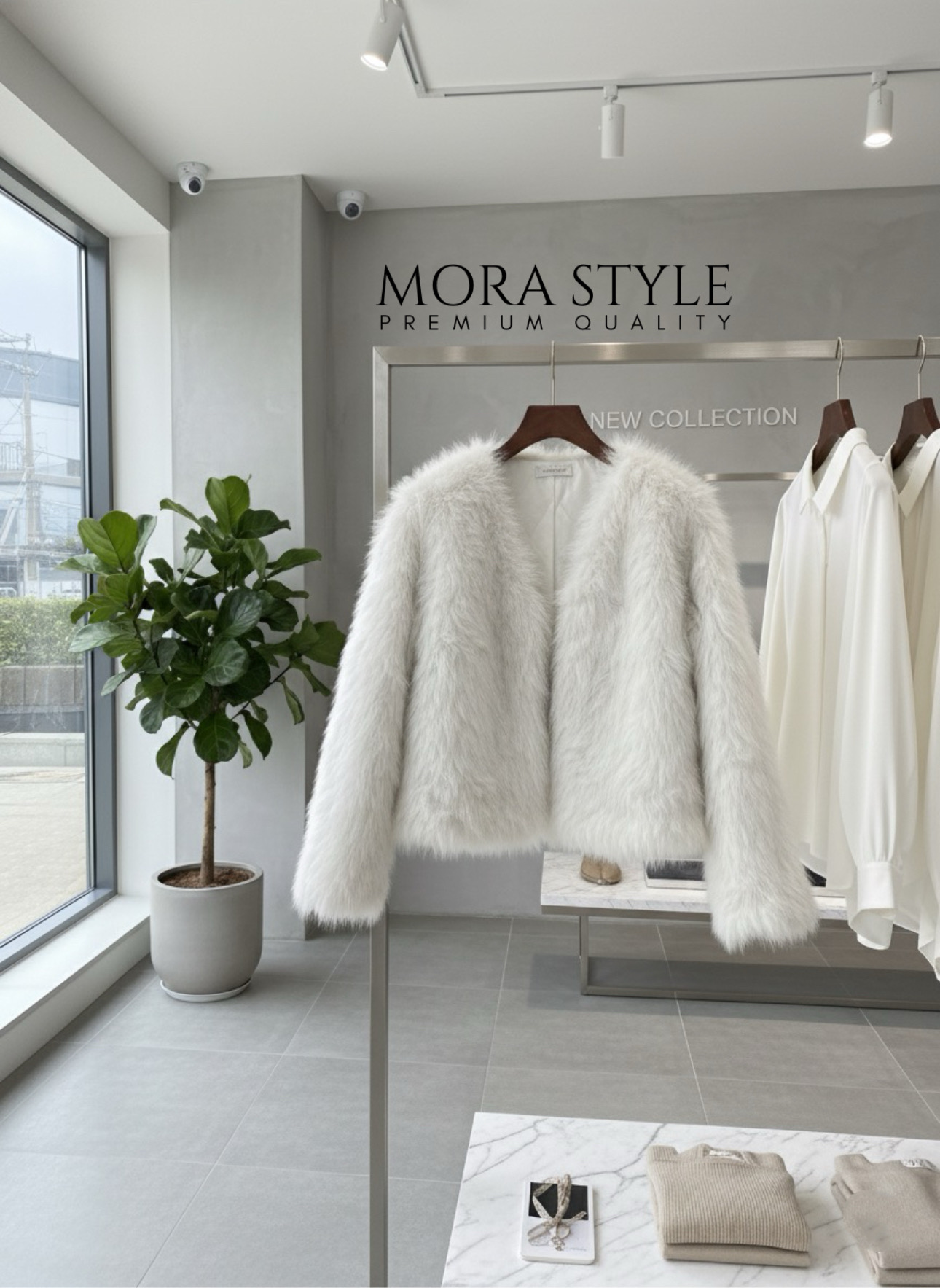 เสื้อคลุมแขนยาวแต่งขนทั้งตัว งานสวยแพง เหมาะกับแฟชั่นหนาวนี้สุดๆ ดีไซน์ออกมาเก๋ งานคือน่ารักมากค่ะ สาวๆต้องมีติดตู้นะคะ