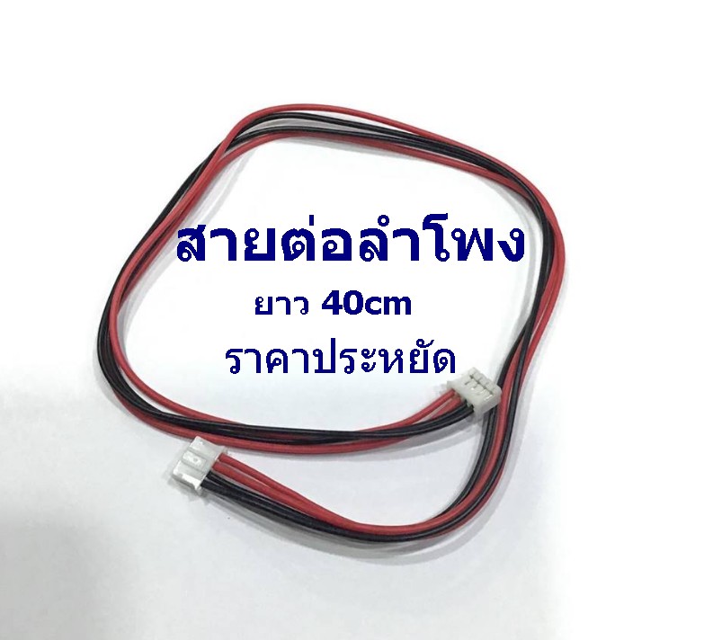 สายต่อลำโพง V59/SKR03 ราคาประหยัด (ยาว40 Cm)