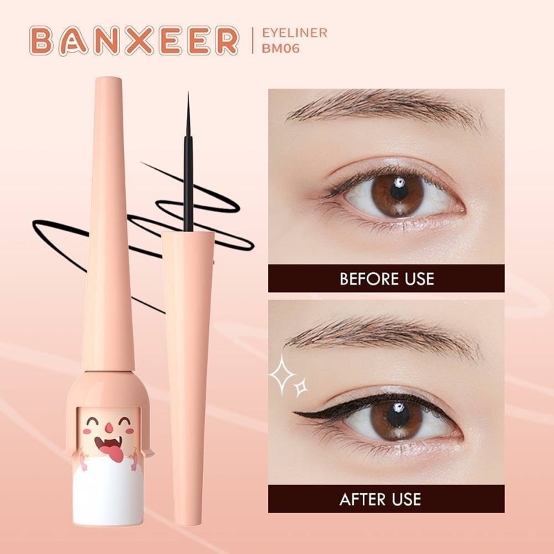 แบงเซียร์ อายไลเนอร์ BM06 BANXEER COOL LITTLE SOLDIER MONSTER LIQUID EYELINER 5g by Nee cara