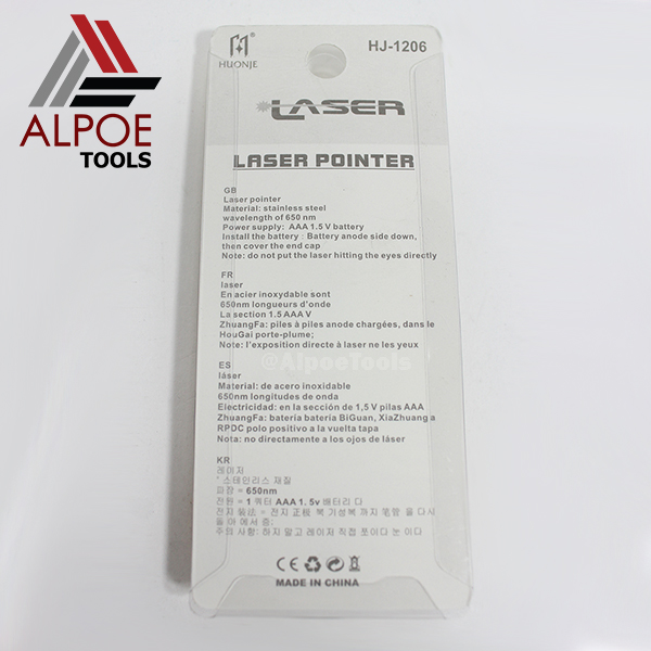 เลเซอร์แสงสีแดง ขนาดเล็ก ถ่าน3A รุ่น HJ-1206