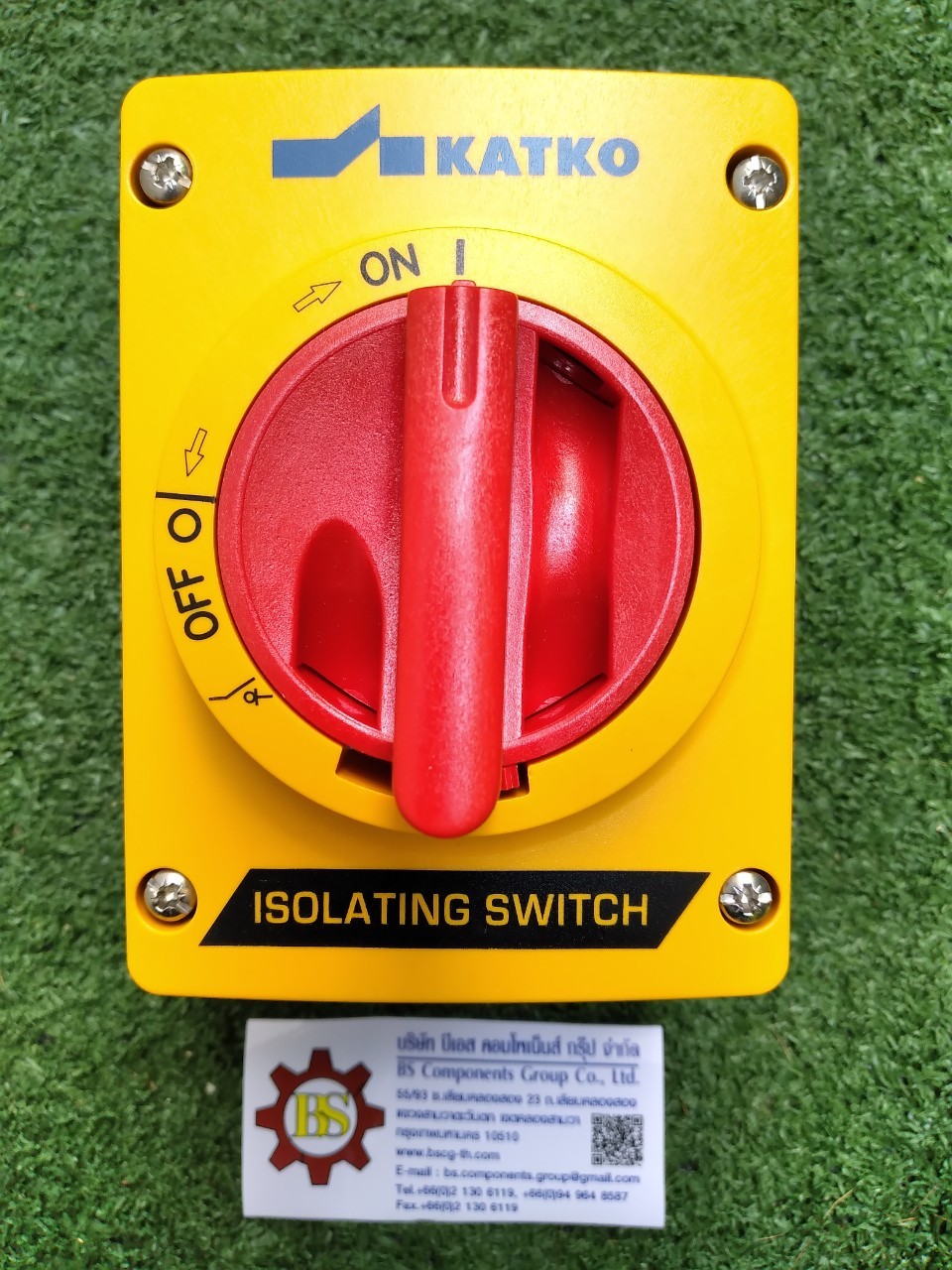 KATKO : ISOLATING SWITCH KEM425U Y/R 4P 25A (เหลือง/แดง)