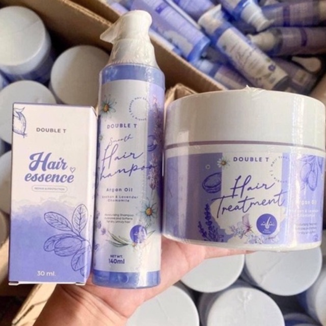 DOUBLE T HAIR ESSENCE แฮร์เอสเซ้นส์ เซรั่มบำรุงผมเร่งผม เอสเซ็นส์ผม / Double T Hair Booster แฮร์บูสเตอร์ .