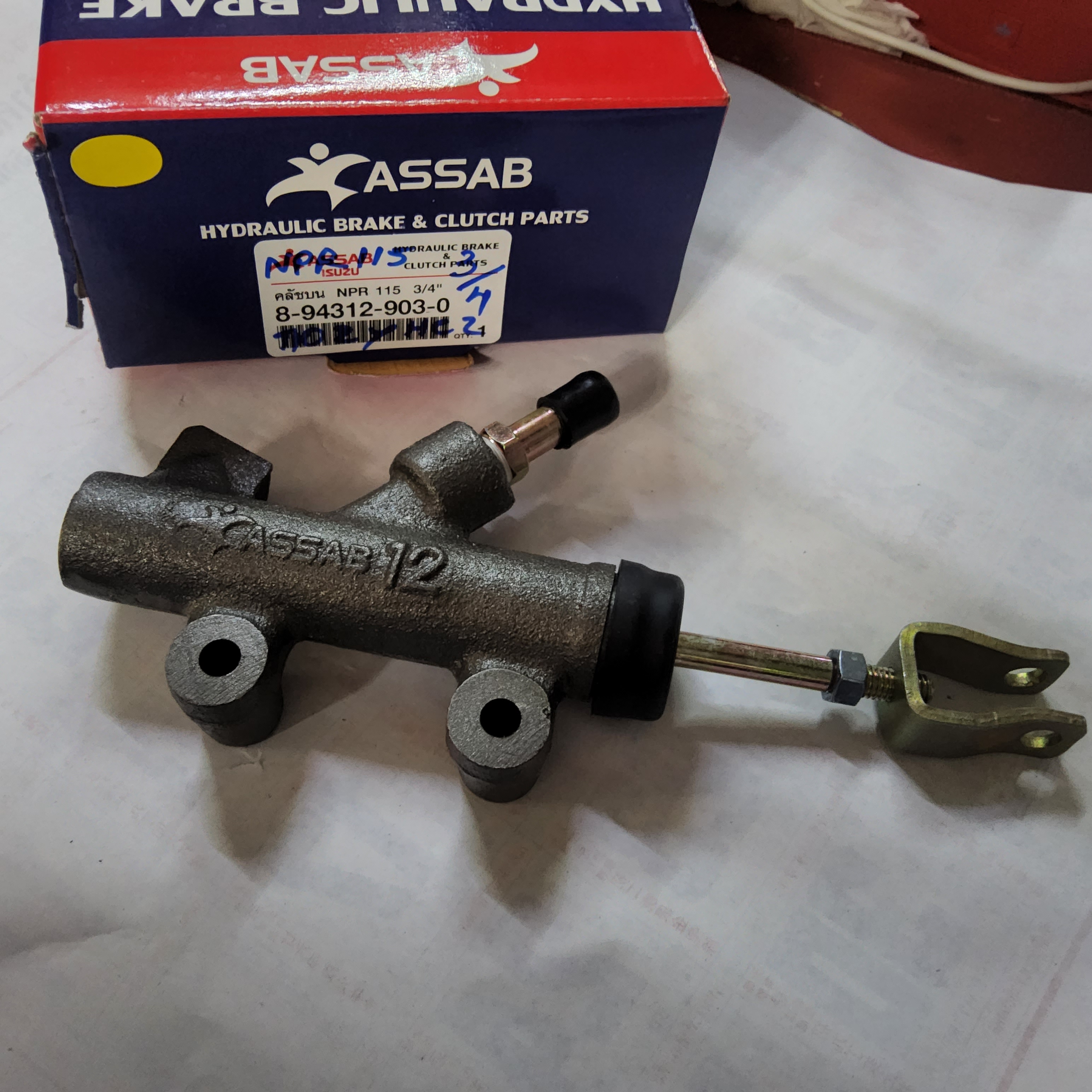 แม่ปั้นครัชบน ISUZU NPR 115 3/4 " [ 8-97048-567-0 ] [ 8-94312-903-0] ASSAB T ICZ Y