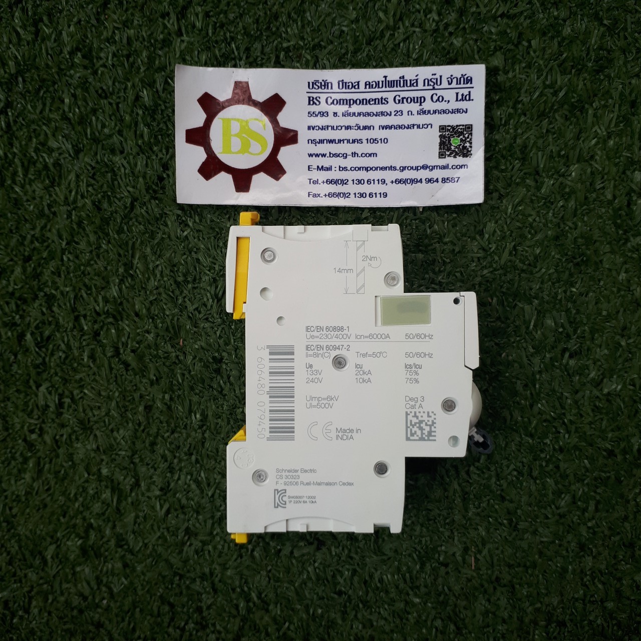 Schneider : MCB. iC60N (A9F74106) 1P 6A