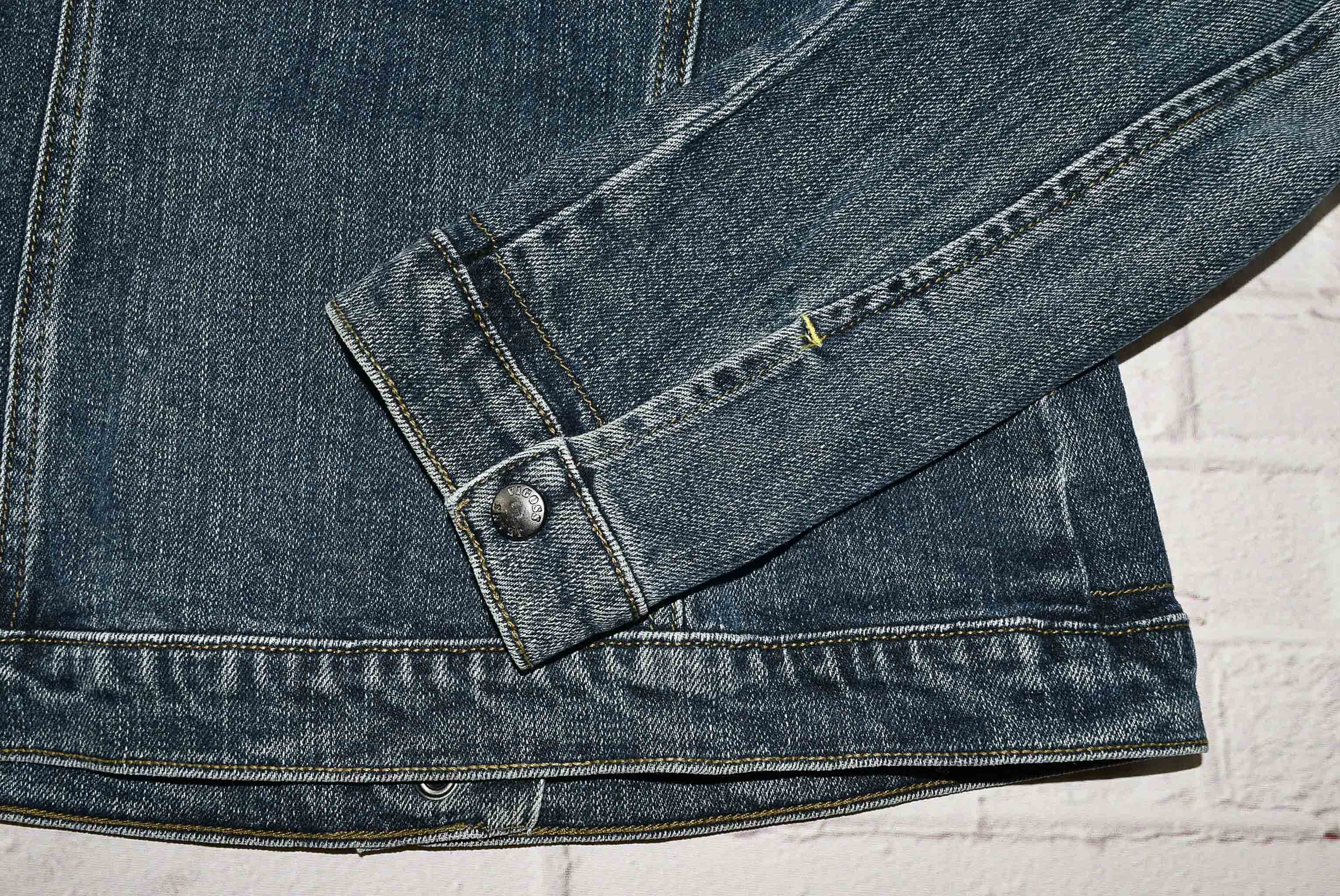 "เสื้อเด็ก" Vigoss อกจริง 31 ไซส์ 130 เสื้อแจ็คเก็ตยีนส์ แขนยาว เด็กหญิงชาย สีเข้ม กระดุมแป๊ก เนื้อผ้านุ่มทรงสวย ใส่คลุมกันแดด