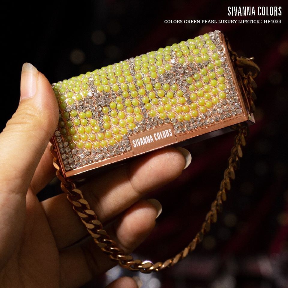 Sivanna Colors Green Pearl Luxury Lipstick HF4033 ซีเวียน่า ลิปกรีนไข่มุก