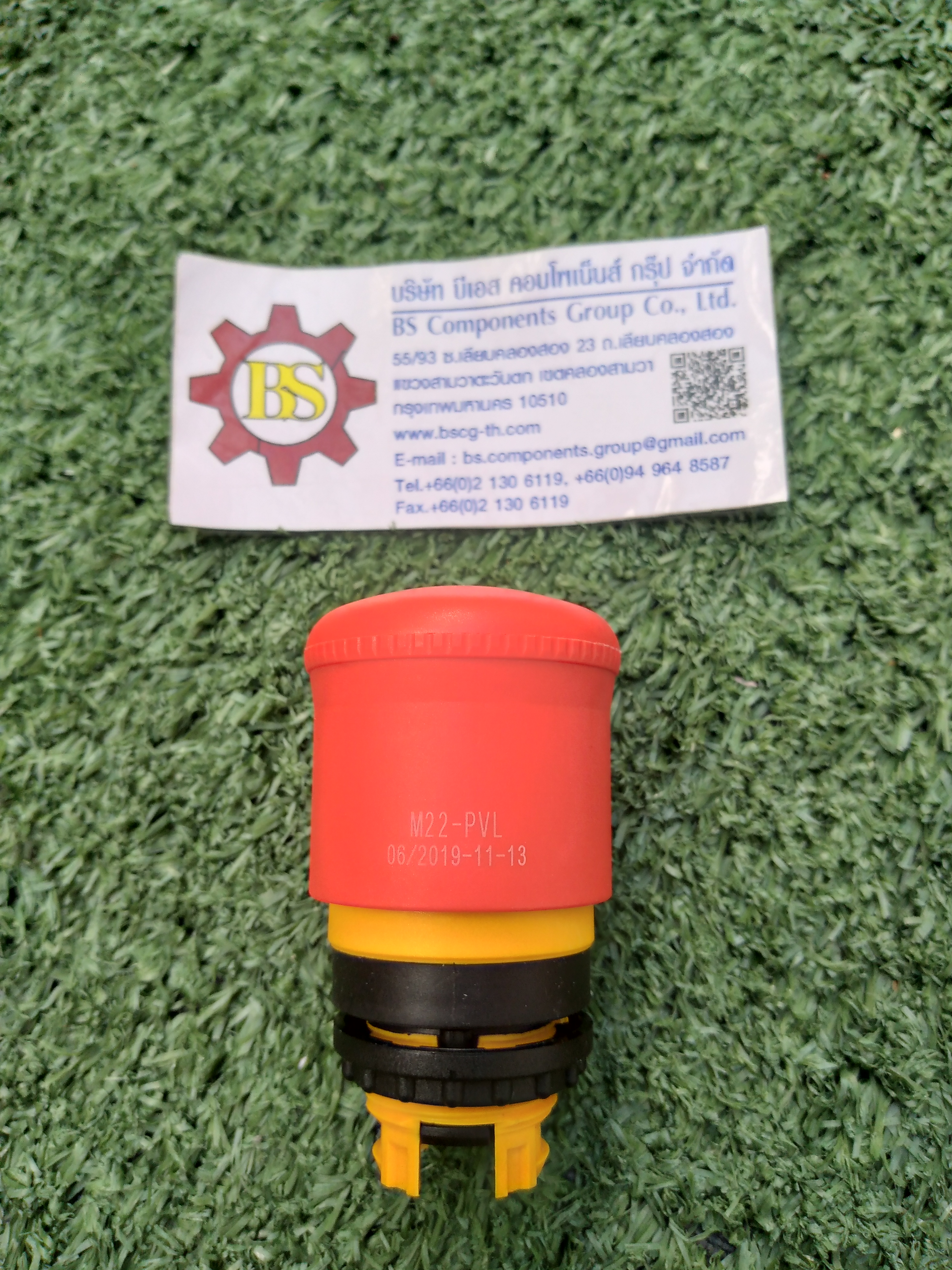 EATON : M22-PVL Emergency stop (หัวใส่หลอดไฟได้)