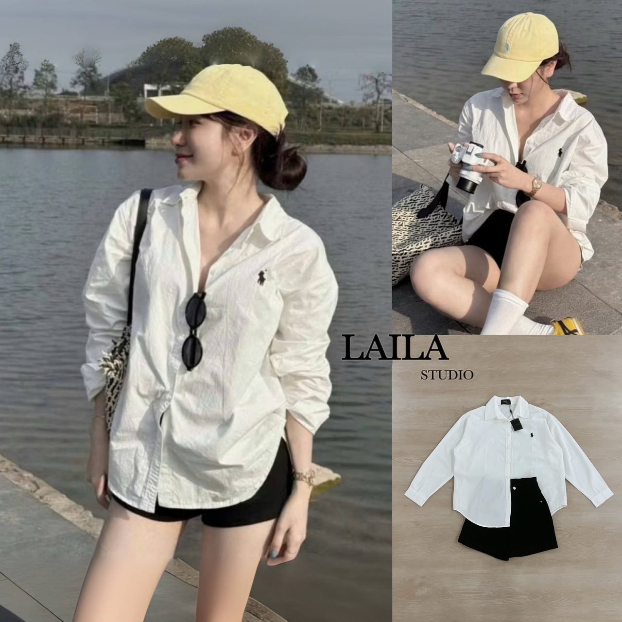 Tag: LAILA Detail: SETเสื้อ+กางเกง งานเชิ้ตแขนยาวทรงคอปก ทรงโอเวอร์ไซด์ งานผ้าคอตตอลเวียดนาม💯 แต่งปักน้องม้าโปโลที่อก ผ้าสวยมากค่าาา มาพร้อมงานกางเกงยีนส์ขาสั้น ทรงสวย ผ้าเป๊ะ ลุคนี้เรียบง่าย แต่แอบผู้ดีเบาๆ ห้ามพลาดค่า😍 #byLaila #เสื้อเชิ