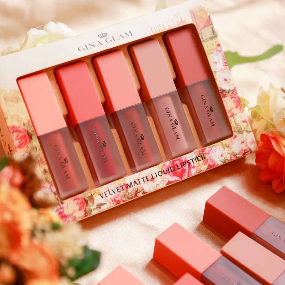 GINA GLAM VELVET MATTE LIQUID LIPSTICK 4x5g