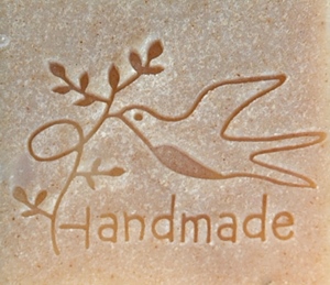 HANDMADE FREE BIRD SOAP STAMP 4 X 5 CM.
