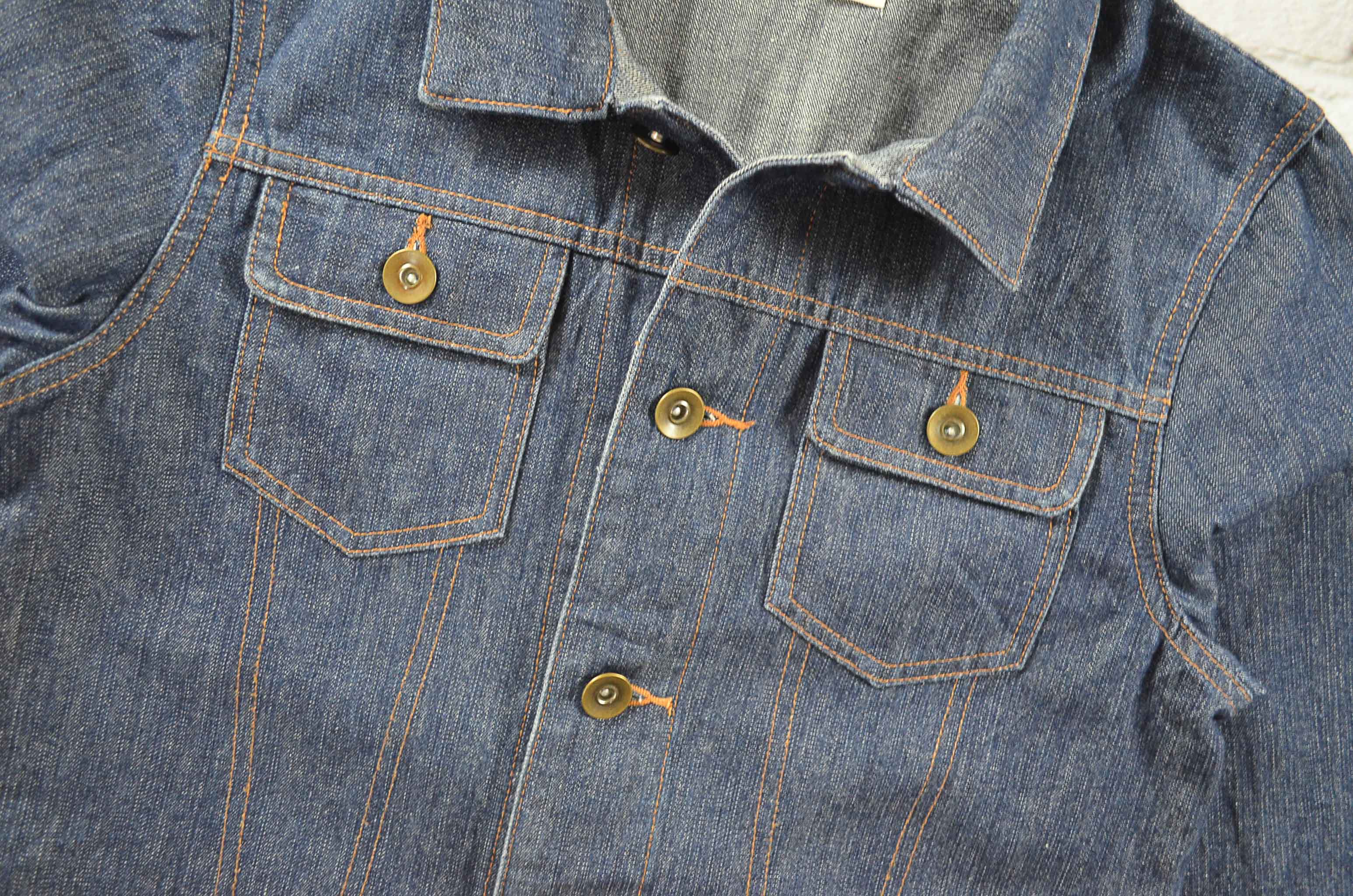 Chocol อกจริง35' (S) เสื้อแจ็คเก็ตยีนส์ เสื้อยีนส์แขนยาวหญิงชาย สภาพสวยผ้านุ่มใส่สบายใส่คลุม