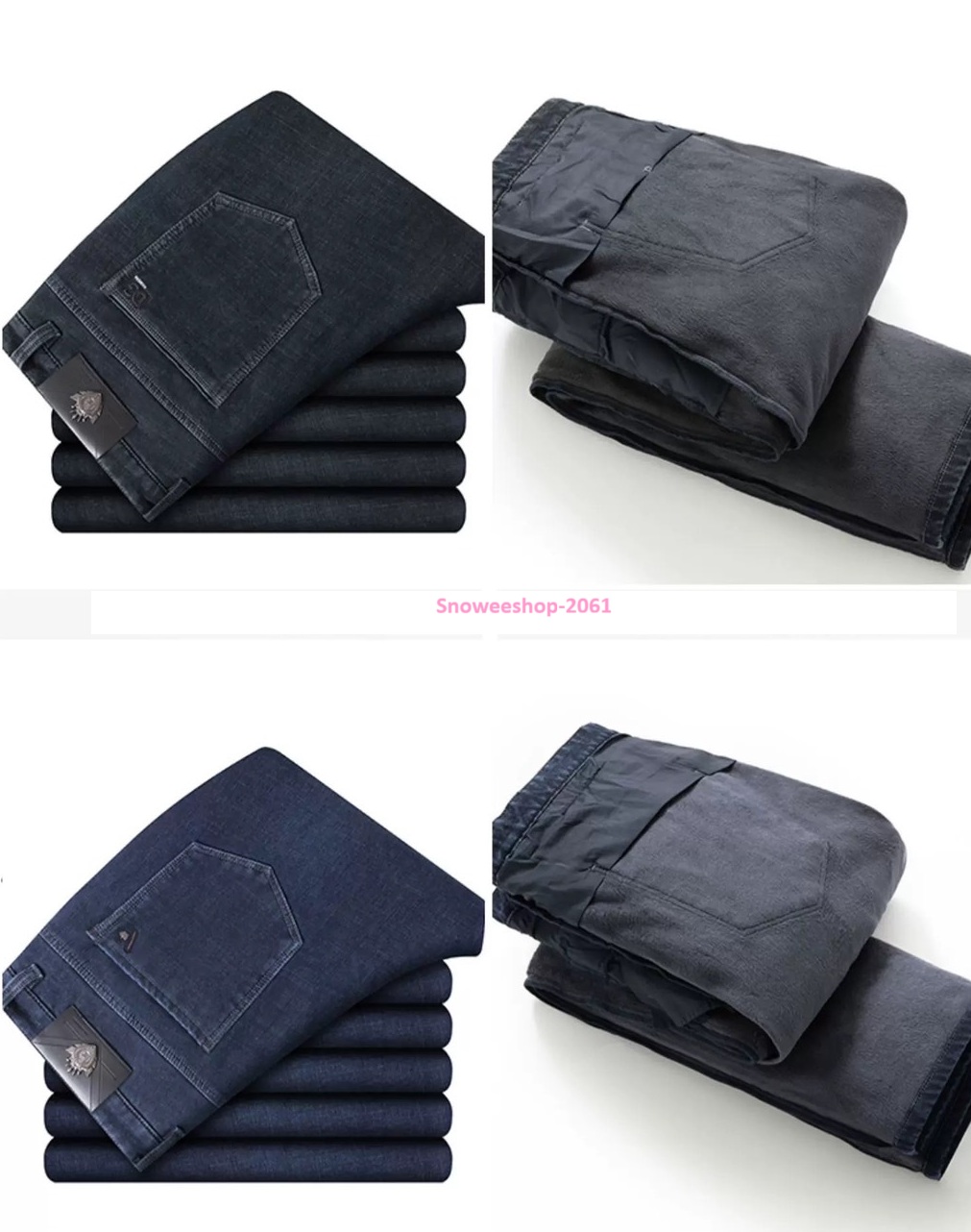 กางเกงกันหนาวคนอ้วนใส่ได้ทั้งผู้ชายและผู้หญิง Big Size มีเอว 36–54 หนาวติดลบก็ไม่หวั่น กางเกงยีนส์กันหนาวบุกำมะหยี่หนาพิเศษ อุ่นนุ่มใส่สบาย ไม่โป๊ะ แมทช์ง่ายกับทุกลุค มีทั้งทรงตรง / ทรงหลวม ใส่ได้ทั้งผู้ชาย & ผู้หญิง 2 สี : ยีนส์คลาสสิก / ดำเท่เรียบหรู หน