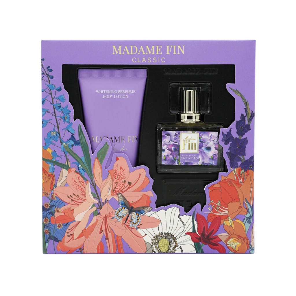 เซ็ทน้ำหอม+โลชั่น มาดามฟิน Madam Fin Perfume Box Set น้ำหอม 6 กลิ่น 6 สไตล์ เหมาะสำหรับให้เป็น ของขวัญ