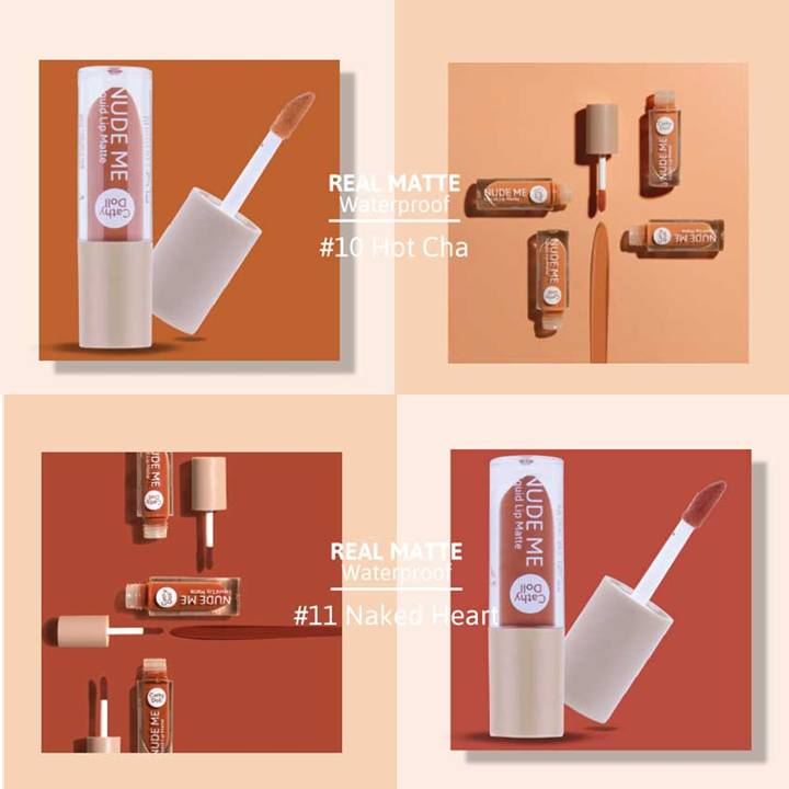 Cathy Doll Nude Me Liquid Lip Matte (Mini) 2g นู้ดมีลิปแมทท์ เคที่ดอลล์