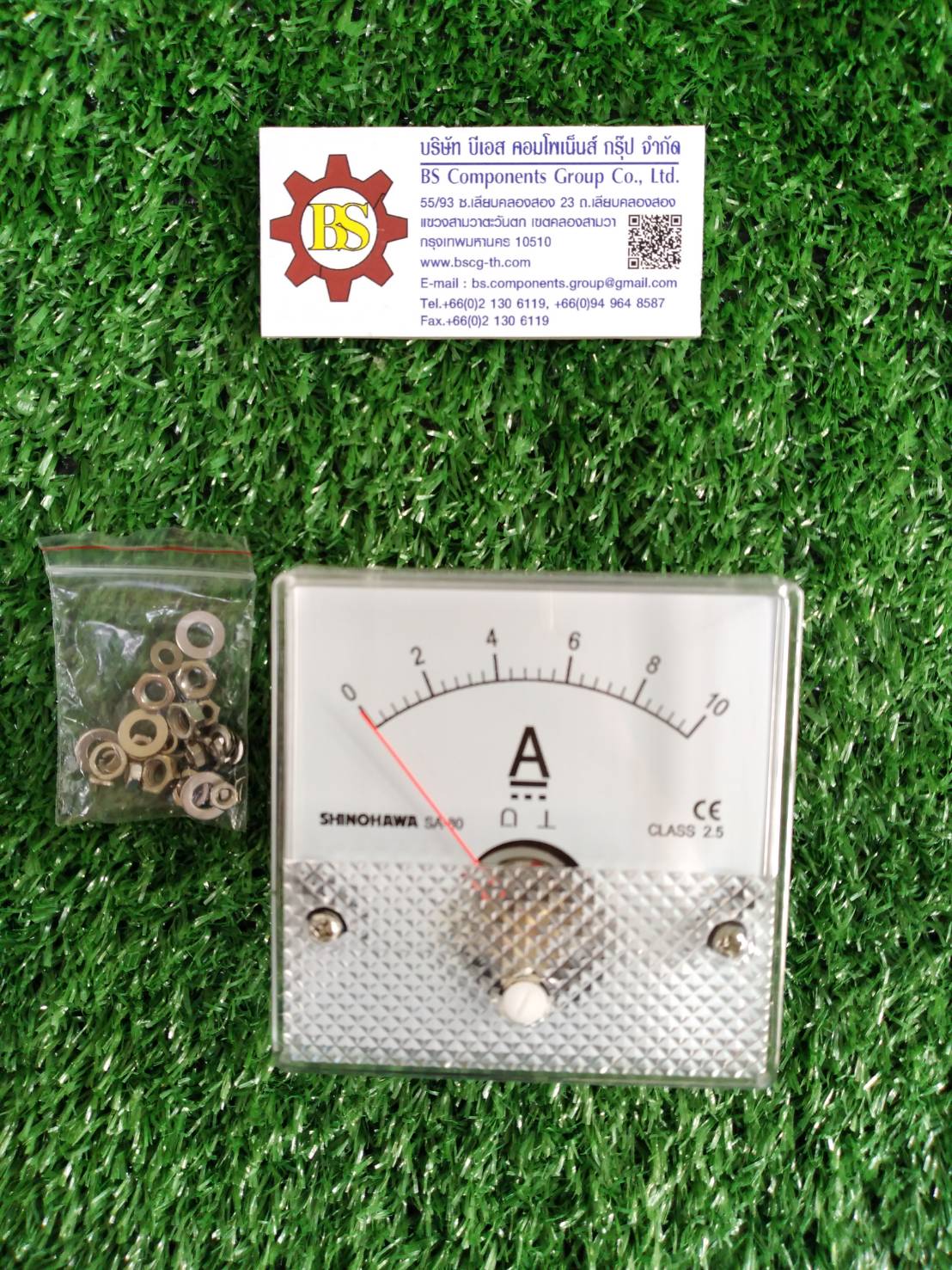 Shinohawa : DC Amp meter 10A DC 80x80mm. (MT853)