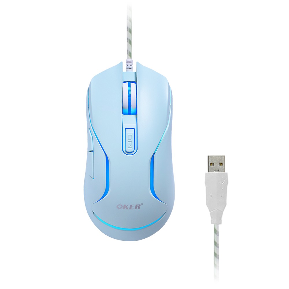 OKER X25 MOUSE USB 6D LED 1000DPI ไฟ7สี SKU-02947