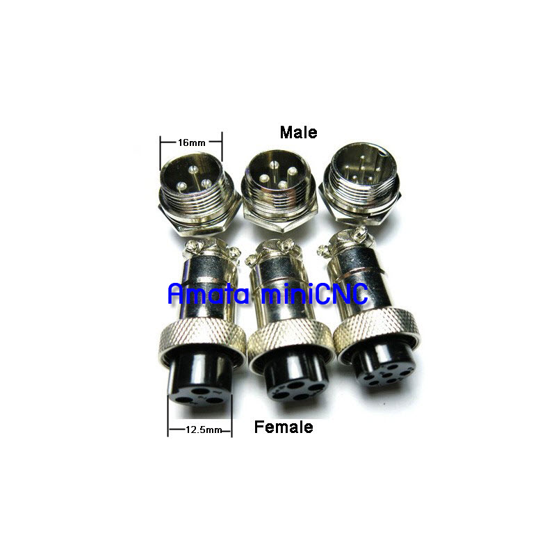 GX16 - Metal Connector (Male/Femal)