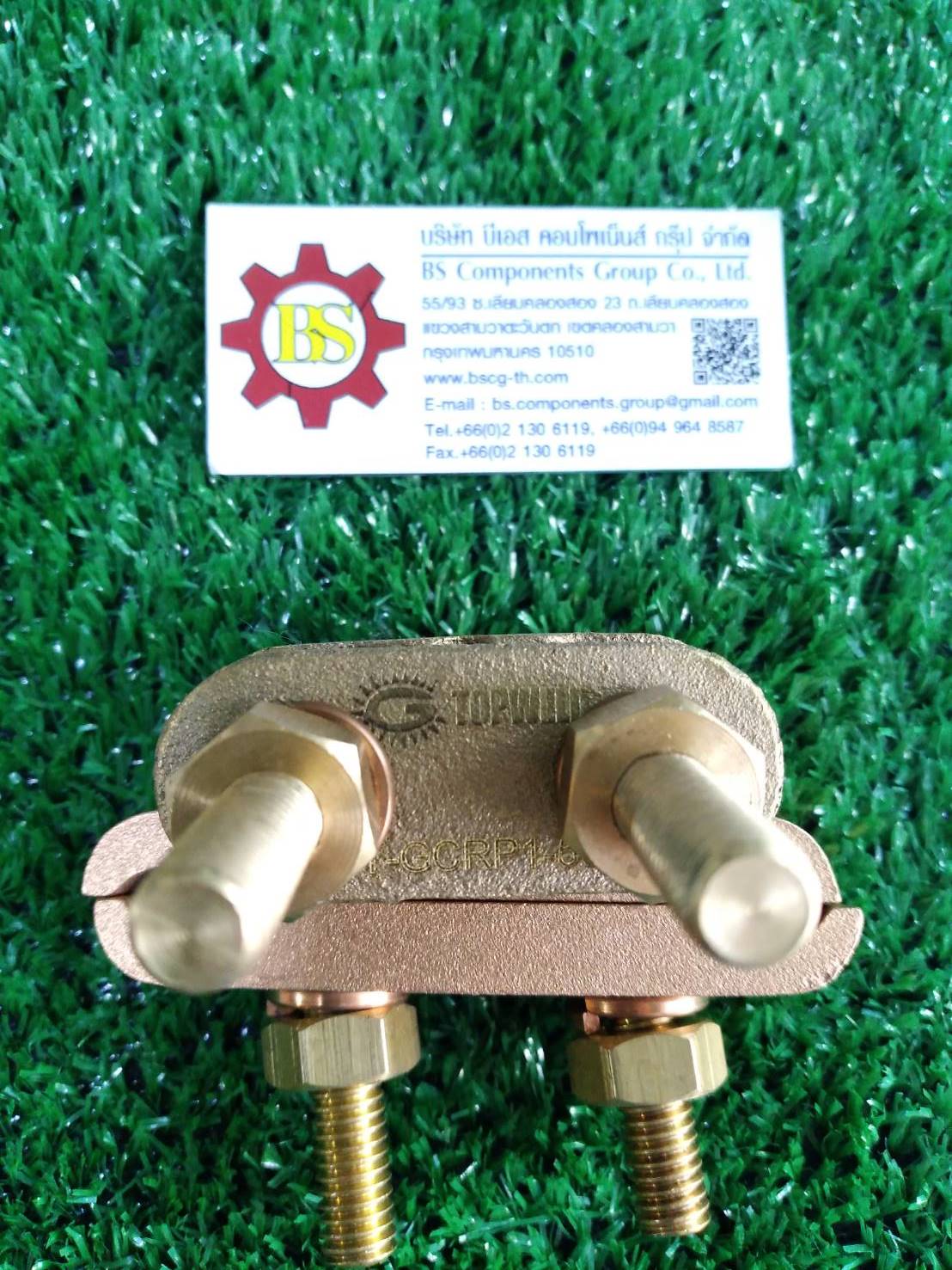 TOPWELD : Ground Clamp Connectors For Cable Connection To Rod Or Pipe T-GCRP1-50 Ground Rod dia. 5/8"(14.2 mm.), 3/4" (17.2 mm.) and Cable size 16 - 50 sq.mm.