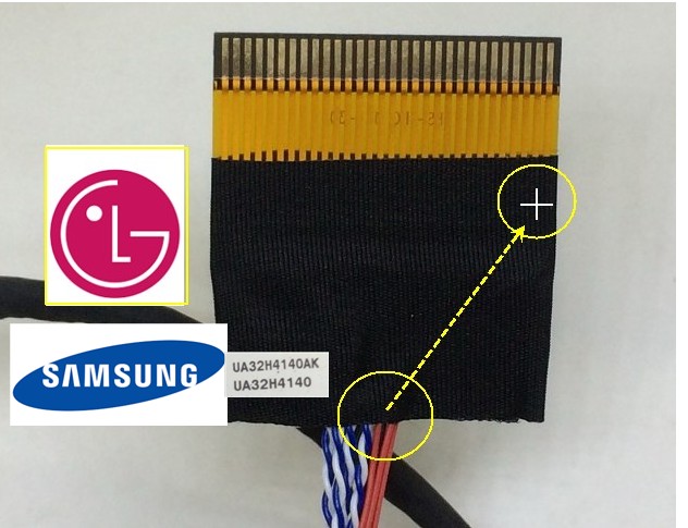 สาย LVDS เบอร์ 6 (30 PIN) ยาว 40 cm