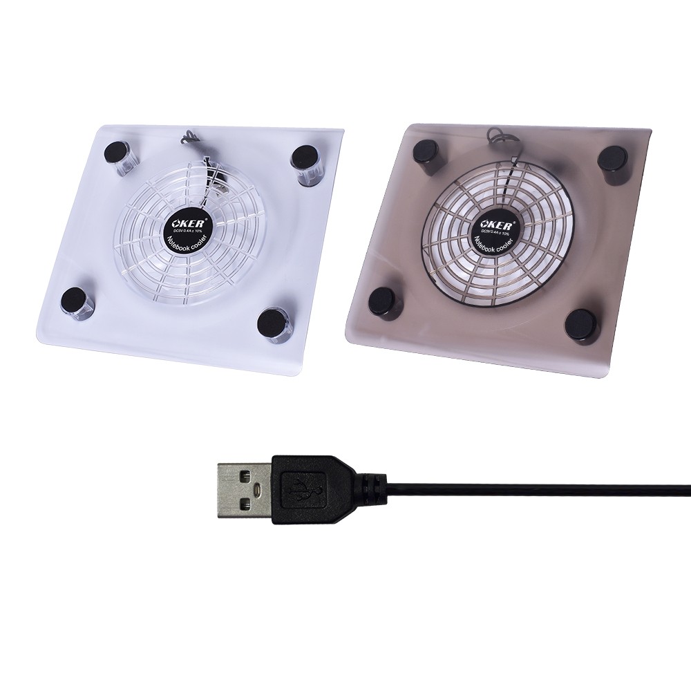 C814 OKER NOTEBOOK COOLING PAD มีไฟ SKU-02325