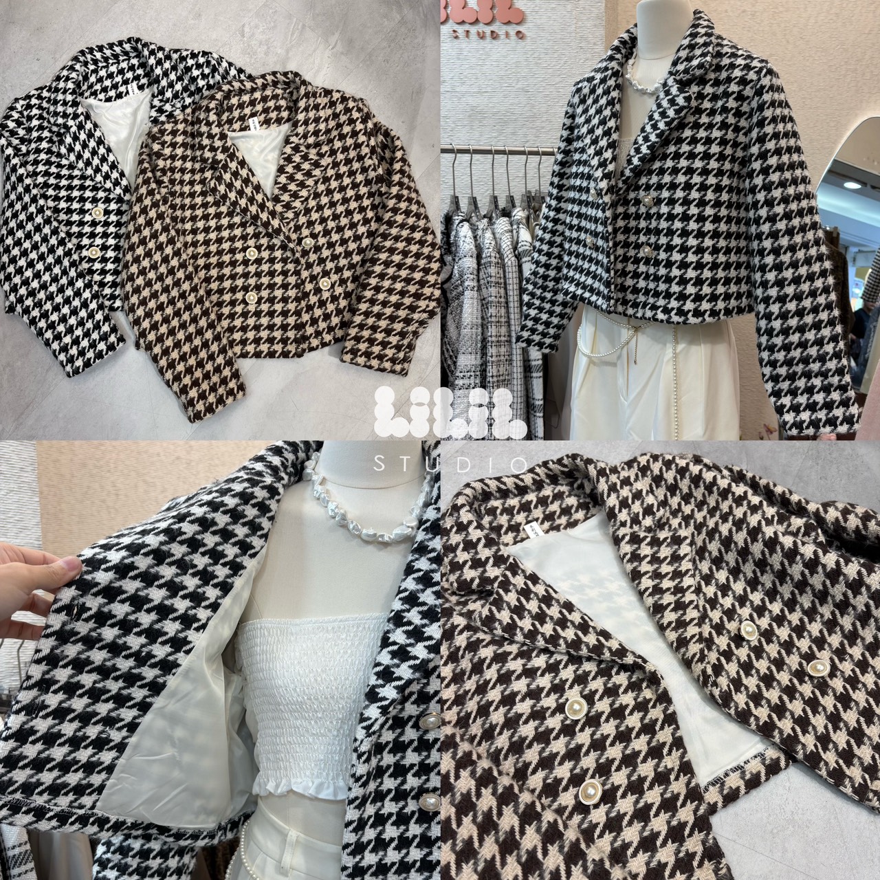 เสื้อคลุมผ้าทวีตลายชิโนริ งานผ้าดี ตัดเย็บดี แบบสวย ใส่ชิวๆ #ต้องมีค่ะ