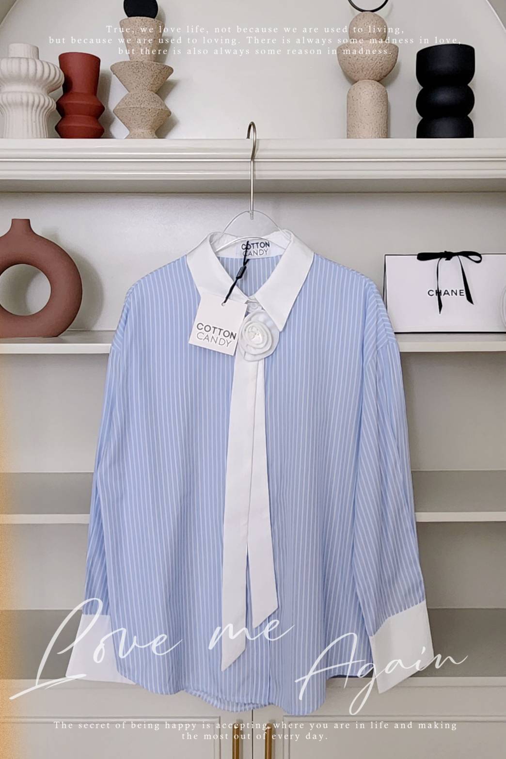 เสื้อเชิ๊ตดีเทลเก๋ๆ รุ่นนี้เป็นเข็มกลัดถอดได้ ใส่ออกมาแล้วสวยแน่นอน ทรง oversizeใส่สบาย โทนสีสวยมากๆคร่าาาา