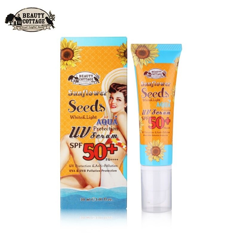 BEAUTY COTTAGE SUNFLOWER SEEDS AQUA UV PROTECTION SERUM SPF 50+ PA+++ ครีมกันแดด ผิวหน้า