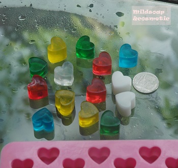 พิมพ์สบู่ซิลิโคน ฮาร์ท สตอรี่ 55 หลุมเล็กๆ / 55 ก้อน