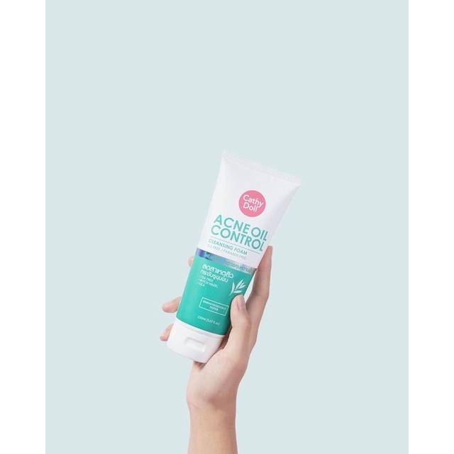 Cathy Doll Acne Oil Control Cleansing Foam 150ml โฟมล้างหน้า สูตรควบคุมความมัน
