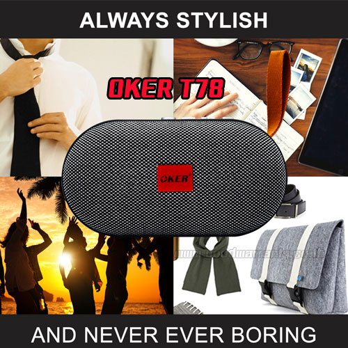 OKER T78 OKER BLUETOOTH SPEAKER USB/TF CARD T78 SP-OK-BL-T78BL/BU/GR