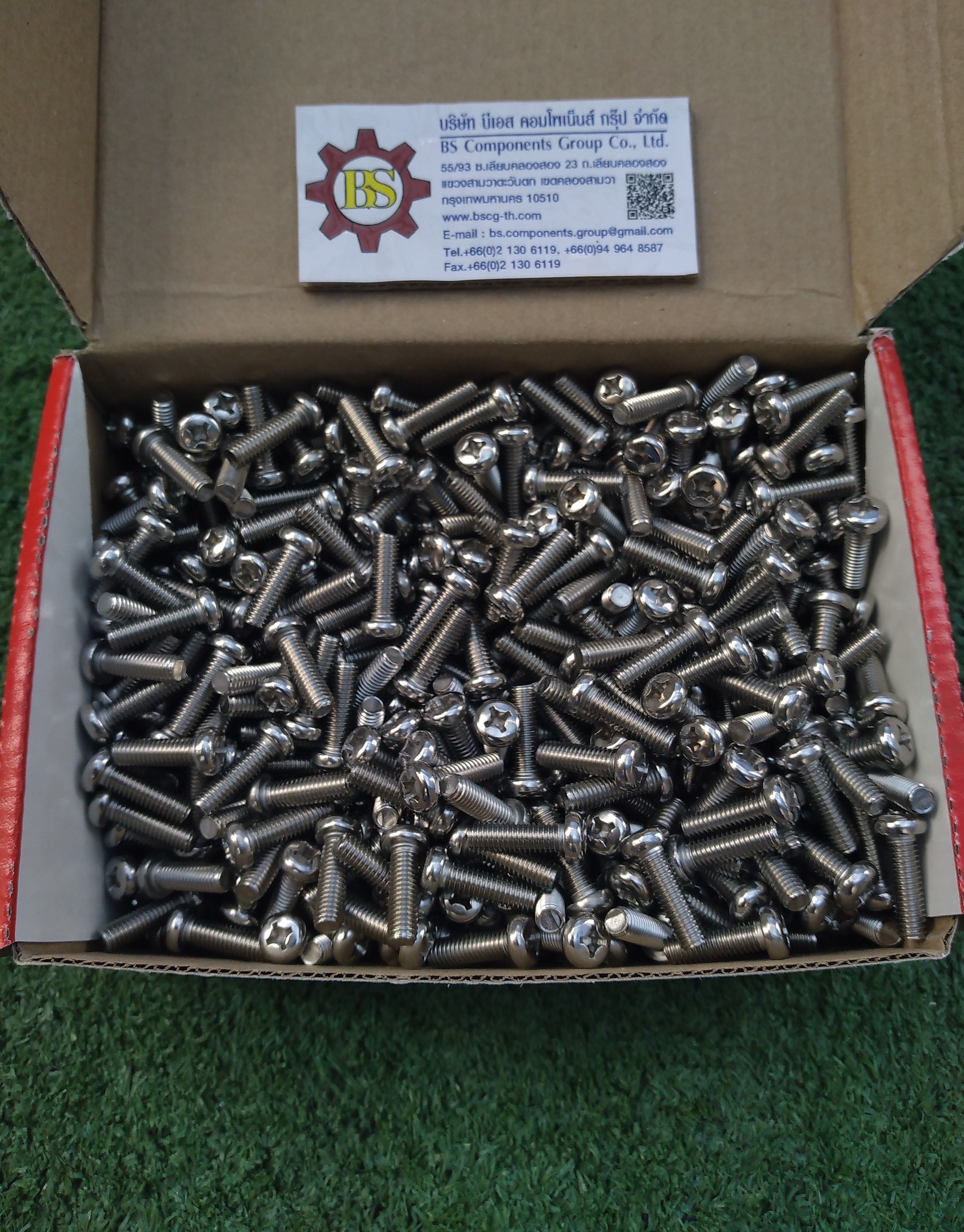 สกรูเกลียวมิลสแตนเลส SUS304 JP M6x20mm