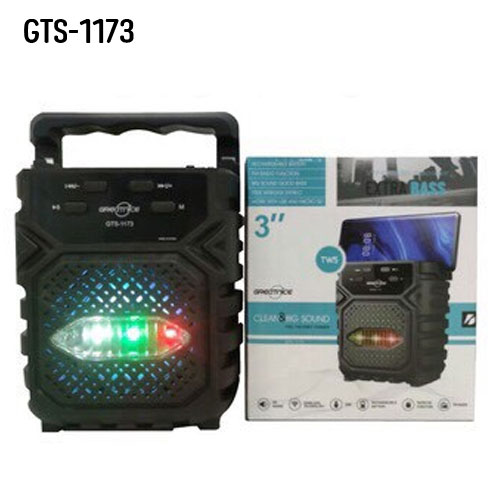 GTS-1173 ลำโพงบลูทูธ 3" ลำโพงมีไฟ LED BLUETOOTH SP-JH-BT-1173B