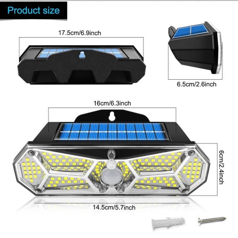 GSL-04 SOLAR ทรง 8 เหลี่ยม SOLAR SENSOR LIGHT WH-GE-LT-GXS04