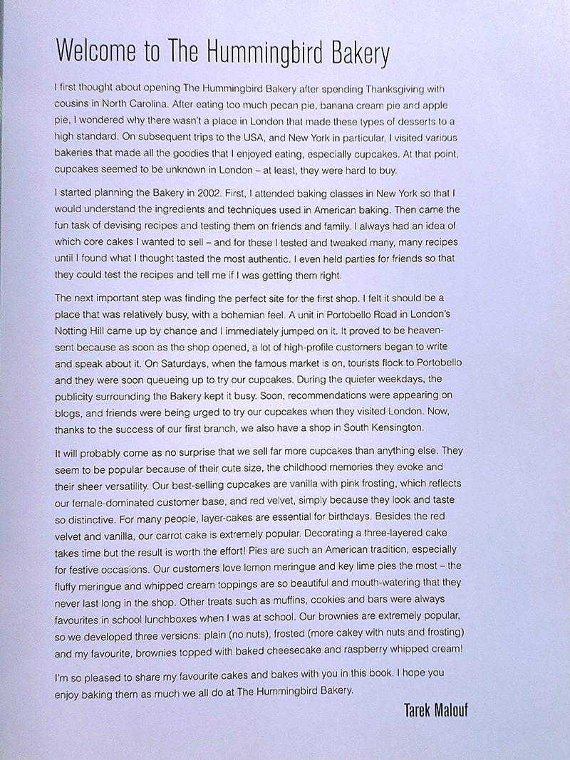 The Hummingbird Bakery Cookbook