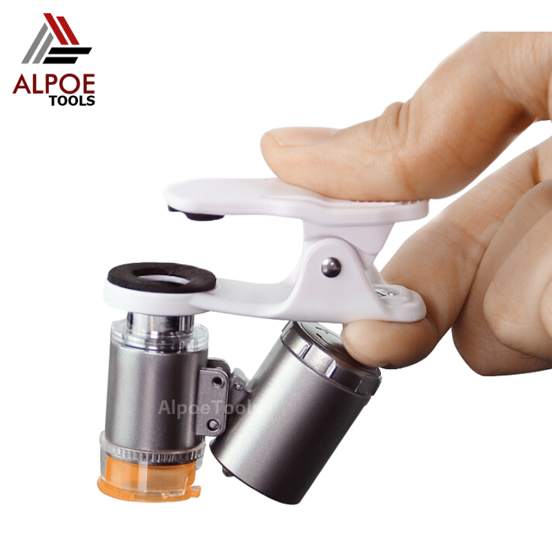 เลนท์ขยาย แบบหนีบมือถือ มีไฟ รุ่น No.9882-W