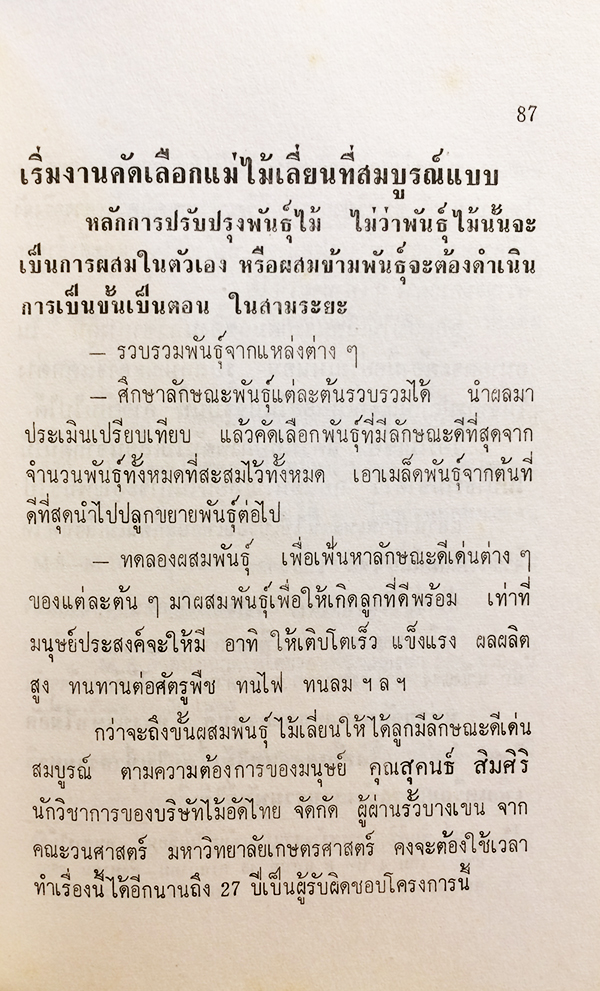 อาชีพปลูกสร้างสวนป่า