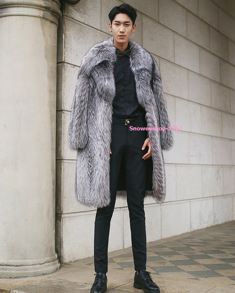 Mink Fur Coat เสื้อโค้ทใส่ได้ทั้งผู้หญิงและผู้ชาย เสื้อโค้ทขนมิ้งตัวยาวปานกลางทรงโอเวอร์ไซส์ ใส่กันหนาว กันลม กันหิมะ ได้ดี มีไซส์ให้เลือกใหญ่สุดอก 51 นิ้ว