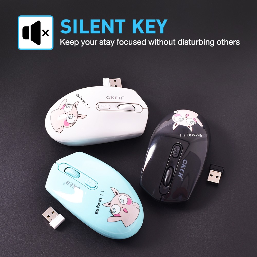 M836 OKER BLUETOOTH & 2.4G DOUBLE CHANNELS WIRELESS MOUSE MO-OK-WL-836BK