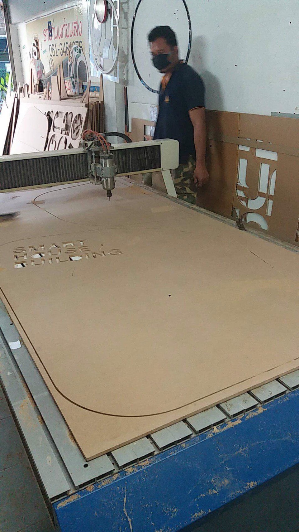 รับตัดงานไม้ MDF งาน CNC