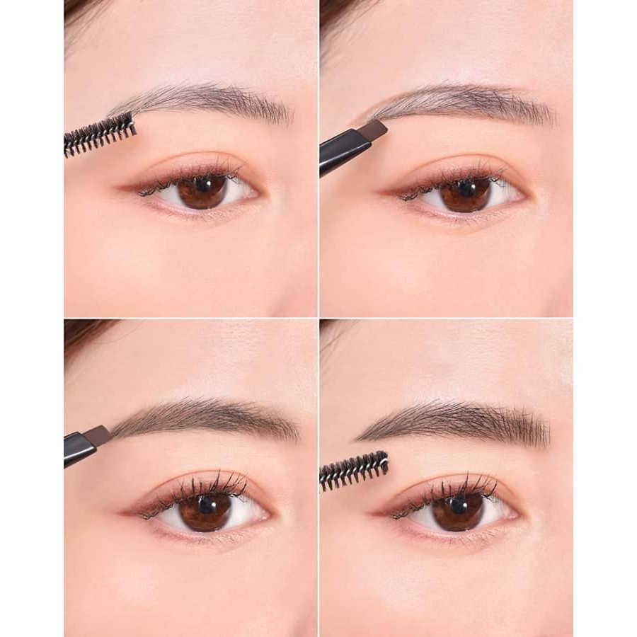 (1ชิ้น) Merrez'ca Natural Brow Pencil เมอร์เรก้า ดินสอเขียนคิ้วหัวตัด 0.3 กรัม
