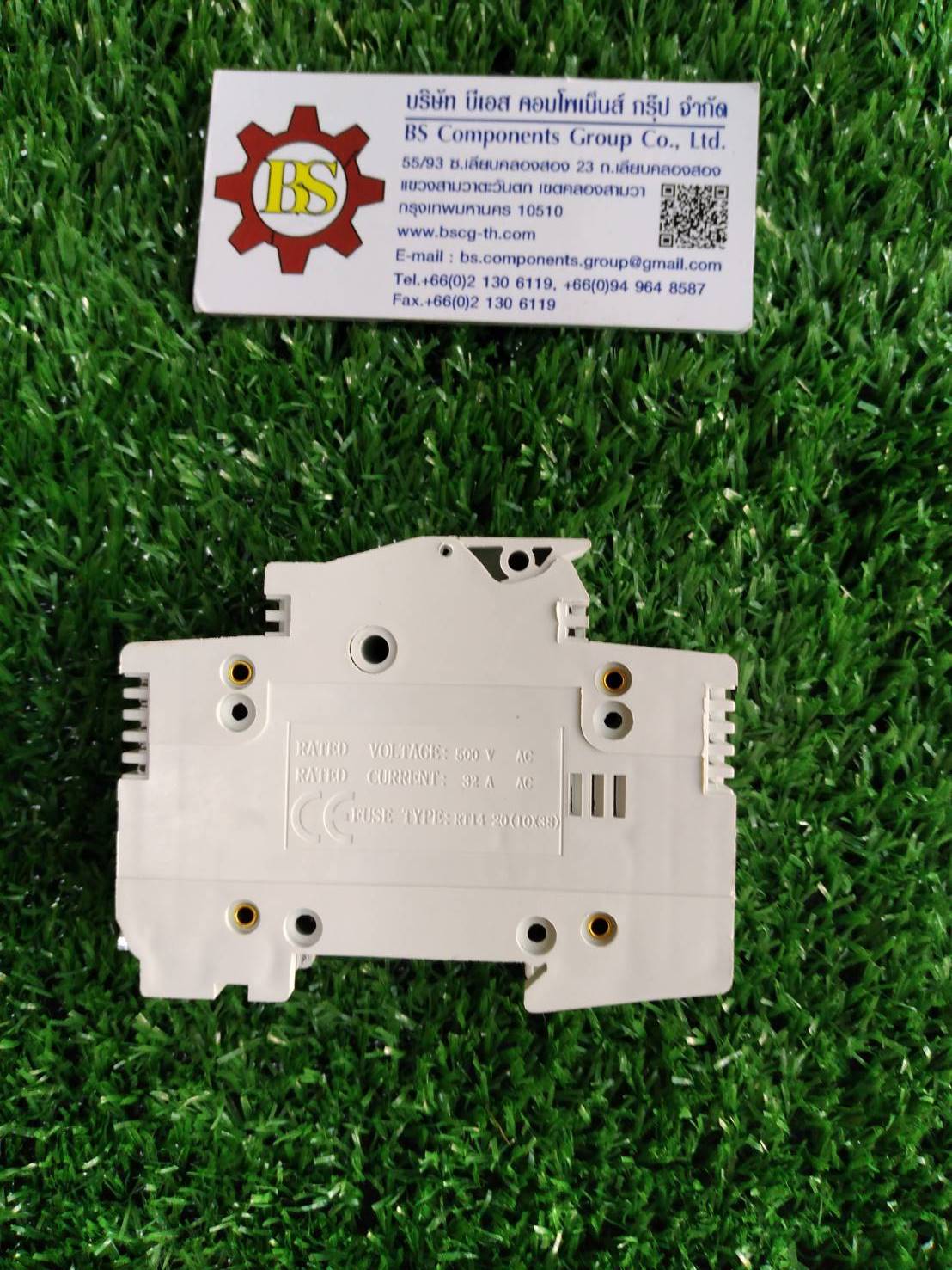 SHINOHAWA : ฐานฟิวส์ 10x38mm. 1P ABC (RT18-32)