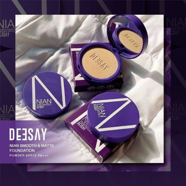 แป้งเนียน NIAN 💜สูตร 2 คุมมัน กันน้ำ เนียนนาน