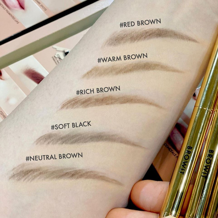 Browit Perfectly Defined Brow Pencil & Concealer 0.08g+0.05g ดินสอเขียนคิ้วและคอลซีลเลอร์ 2 in 1 น้องฉัตร