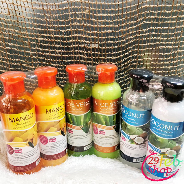 BANNA Shampoo (360ml.) & Conditioner (360ml.)