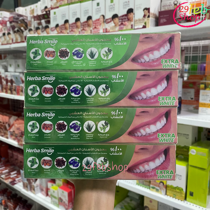 Herba Smile Fresh Natural Herbs Toothpaste 80g x 12 ชิ้น ยาสีฟันสมุนไพรเฮอร์บา สไมล์