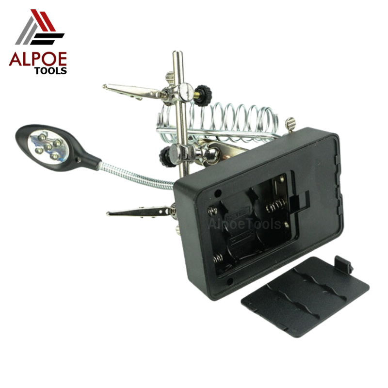 แว่นขยายตั้งโต๊ะ พร้อมตัวจับ รุ่น MG16129-C