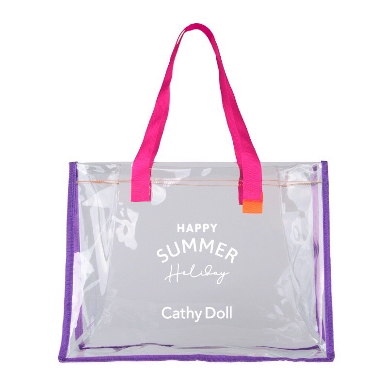 กระเป๋า พลาสติกใส PCV สะพานข้างได้