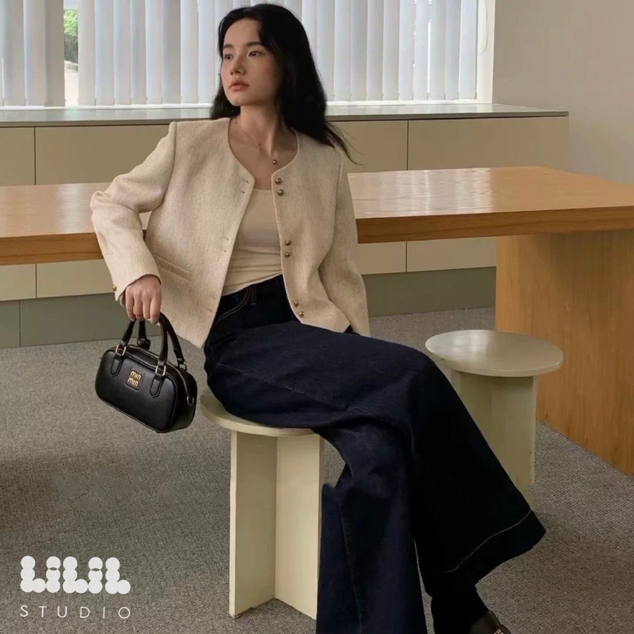 เบลเซอร์Korea style สั่งได้เลยนะคะ ผ้าดูดี cutting เนี้ยบสุด มีซับใน พร้อมส่งค่ะ